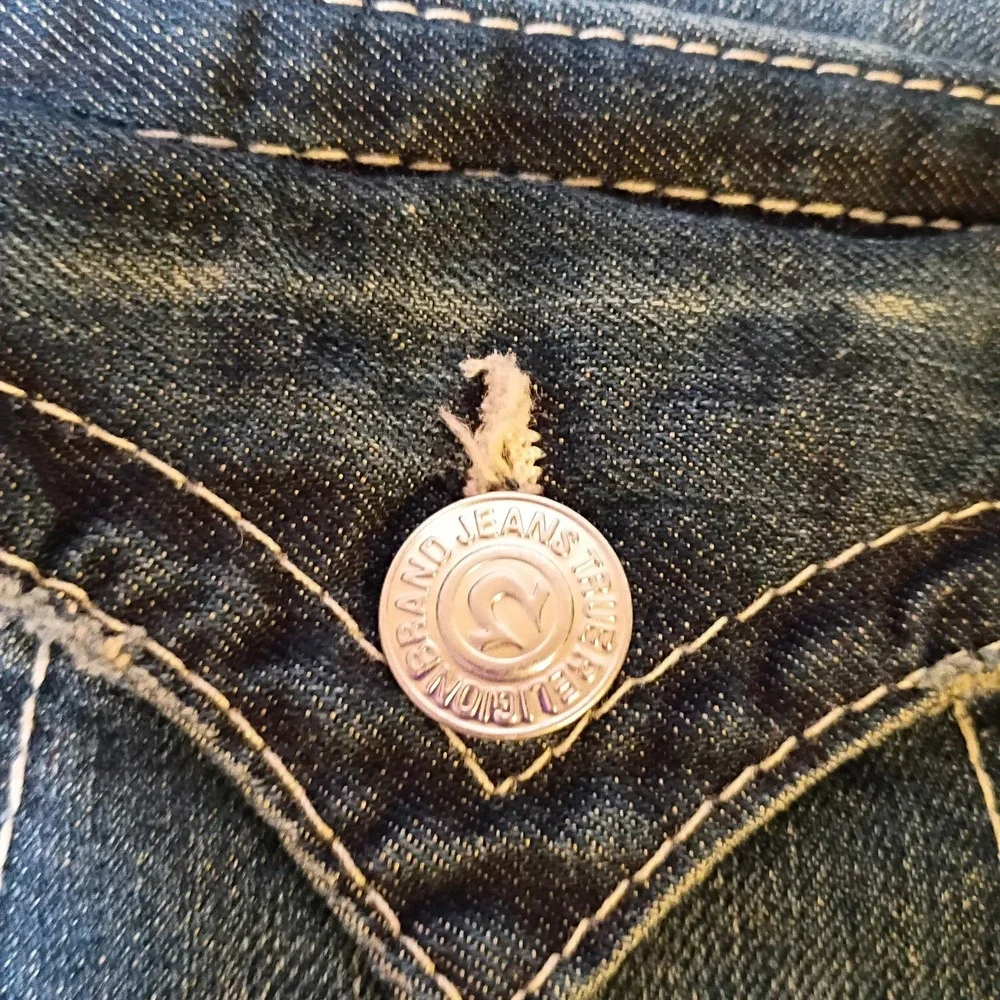 Vintage True Religion Ricky Super T Jeans Mens 30 Blue Made in USA Y2K Denium